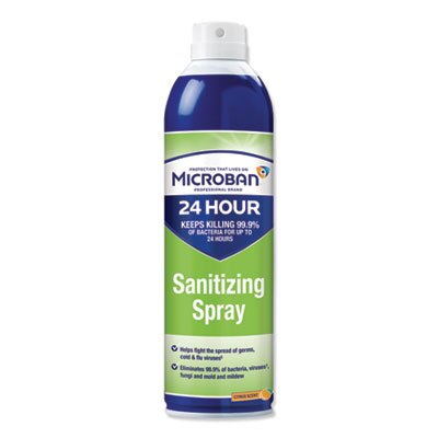 Microban Aerosol Sanitizing Spray; 15 Ounce; 6 Per Case - High Mart Wholesale