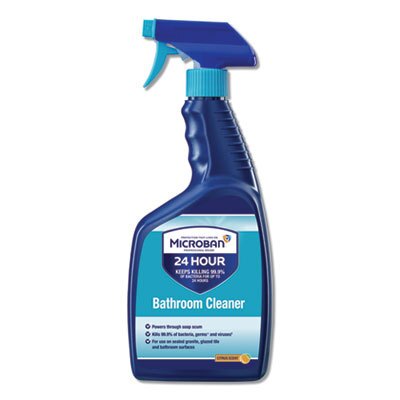 Microban Bathroom Disinfecting Spray Cleaner Citrus Ready-To-Use Liquid; 32 Ounce; 6 Per Case - High Mart Wholesale