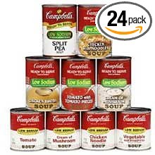 Campbell's Classic Low Sodium Vegetable Shelf Stable Soup; 7.25 Ounces; 24 Per Case - High Mart Wholesale