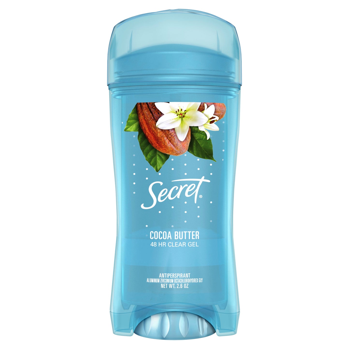 Secret Antiperspirant/Deodorant Scent Expressions Clear Gel Coco Butter Kiss; 2.6 Ounces; 6 Per Box; 2 Per Case