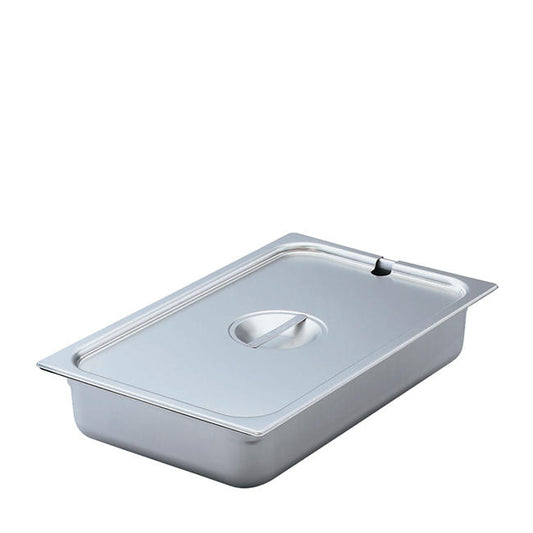 Vollrath 1/3 Size Flat Stainless Steel Cover Pan; 1 Each