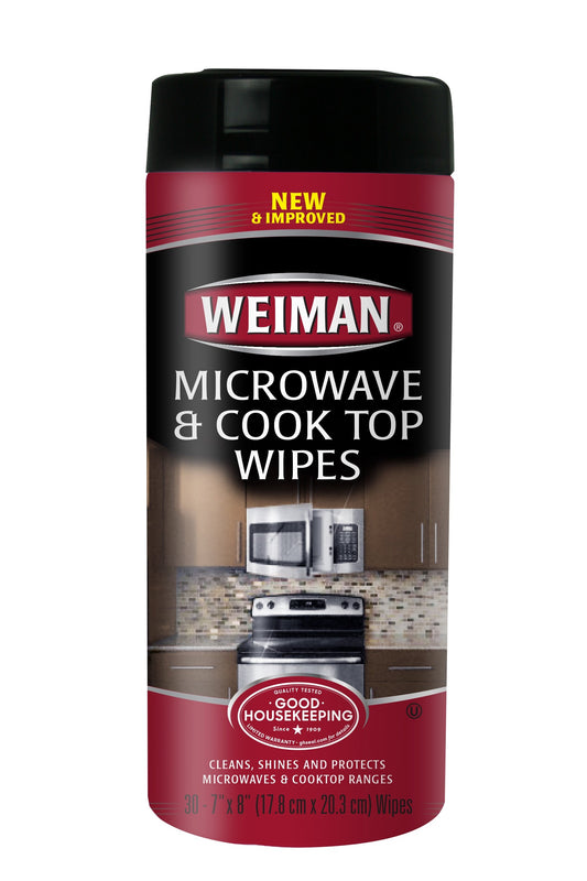 Weiman Products Cook Top & Microwave Wipes; 30 Count; 4 Per Case - High Mart Wholesale