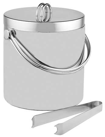 Tablecraft Ice Bucket Double Wall With Tong Stainless Steel; 10 Each; 1 Per Case - High Mart Wholesale