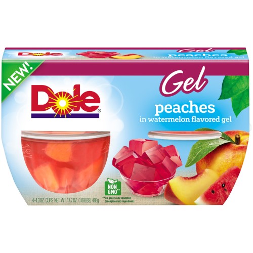 Dole Peach In Watermelon Gel; 17.2 Ounces; 6 Per Case