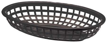 Tablecraft 9.375 Inch X 6 Inch Classic Black Oval Basket; 36 Each; 1 Per Case - High Mart Wholesale