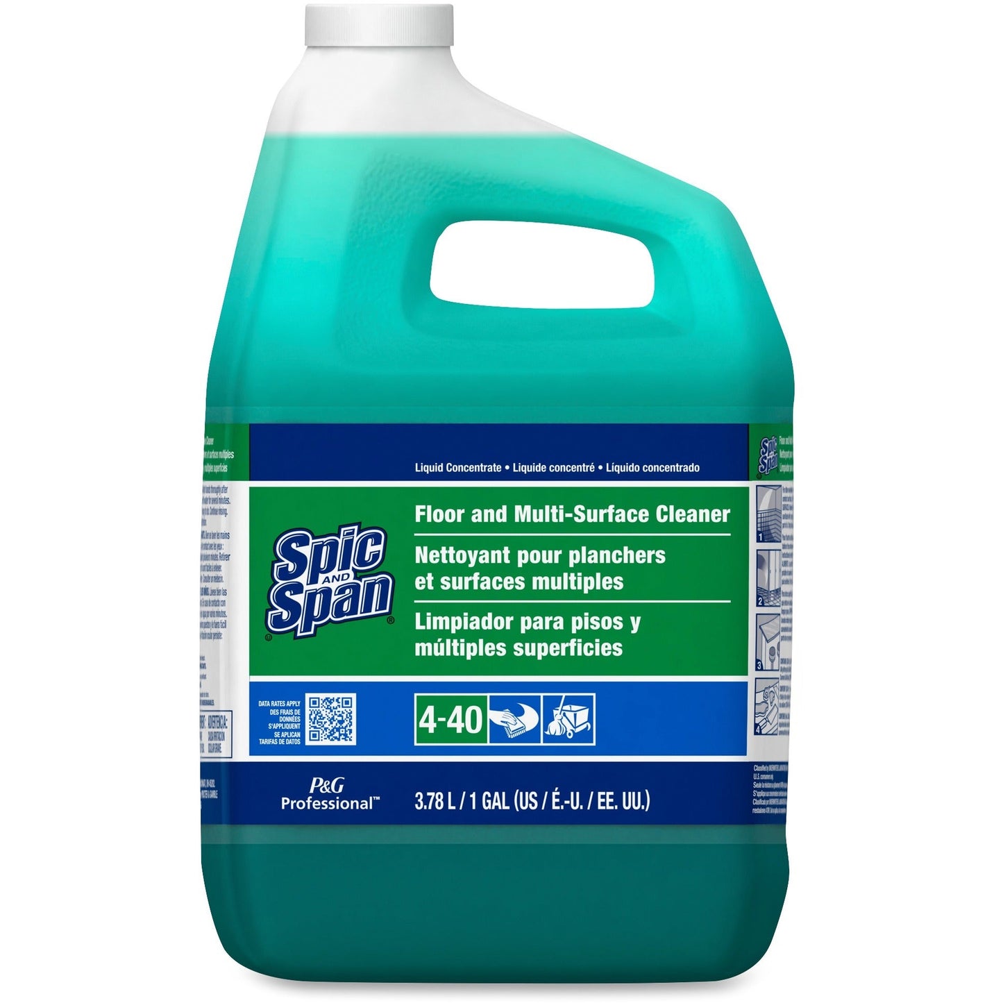 Spic & Span Professional Floor And Multi-Surface Cleaner Concentrate; 1 Gallon; 3 Per Case