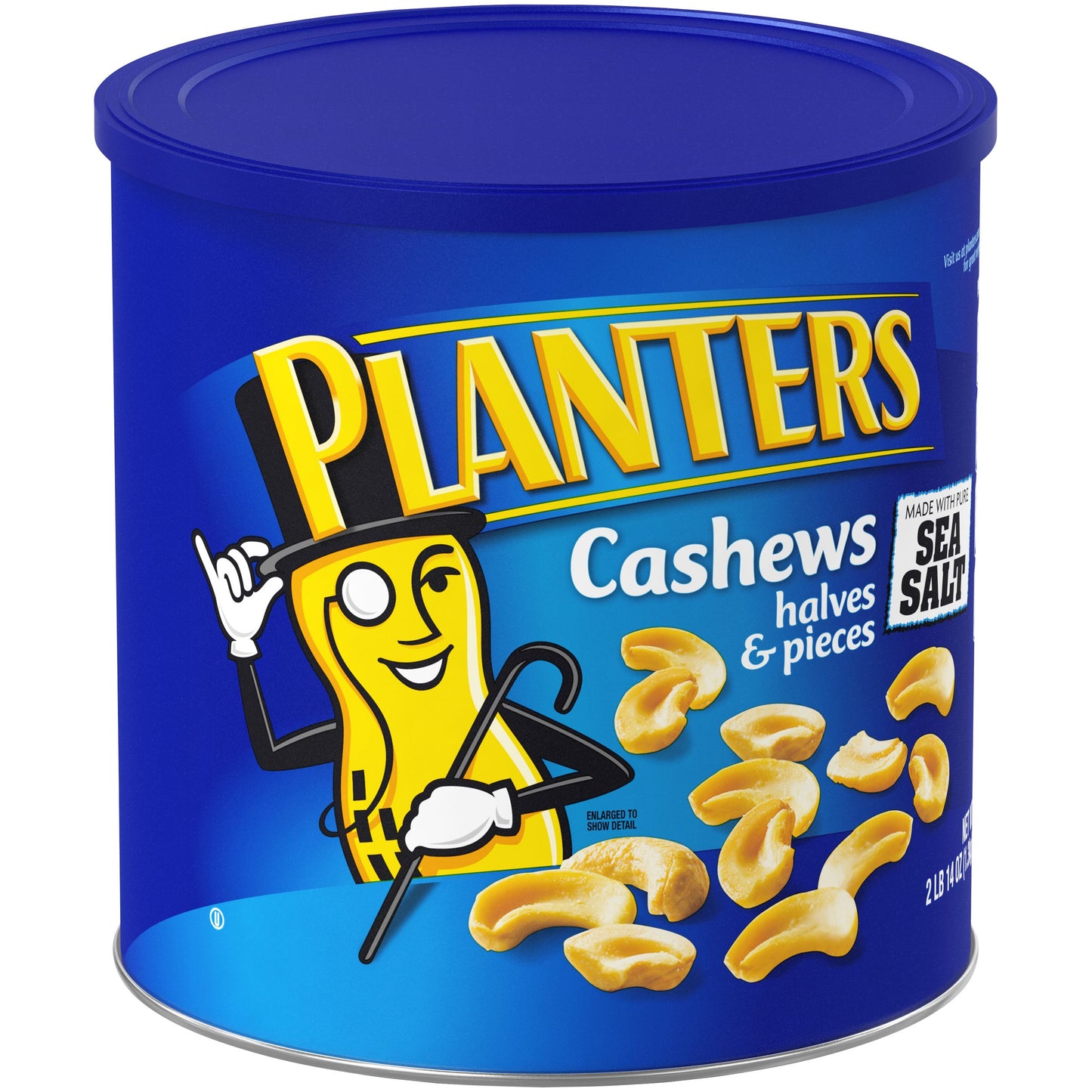 Planters Cashew Halves Tin; 46 Ounce; 6 Per Case