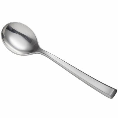 World Tableware Santorini Satin Bouillon Spoon 6 1/8"; 12 Each - High Mart Wholesale