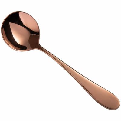 World Tableware Santa Cruz™ Copper Bouillon Spoon 6 3/8"; 12 Each - High Mart Wholesale