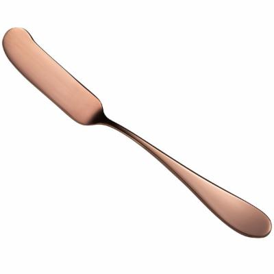 World Tableware Santa Cruz™ Copper Flat Handle Butter Spreader 6.5"; 12 Each - High Mart Wholesale