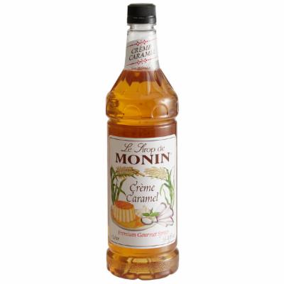 Monin Syrup Creme Caramel Flavoring; 1 Liter; 4 Per Case - High Mart Wholesale