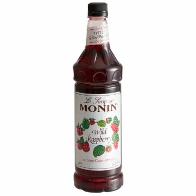 Monin Wild Raspberry Syrup; 1 Liter; 4 Per Case - High Mart Wholesale