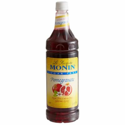 Monin Sugar Free Pomegranate Syrup; 1 Liter; 4 Per Case - High Mart Wholesale