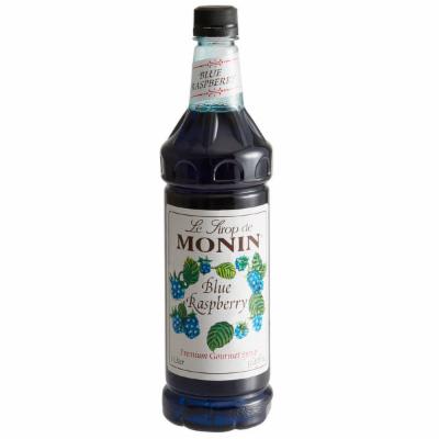 Monin Blue Raspberry Syrup; 1 Liter; 4 Per Case - High Mart Wholesale