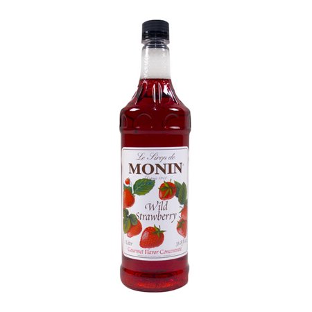 Monin Wild Strawberry Syrup; 1 Liter; 4 Per Case - High Mart Wholesale