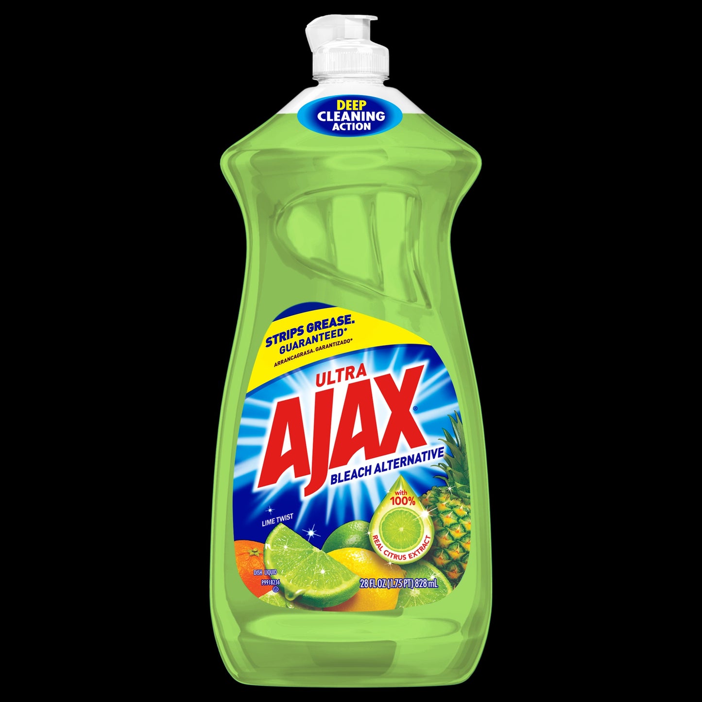 Ajax Original Dishwashing Liquid Lime; 28 Fluid Ounces; 9 Per Case