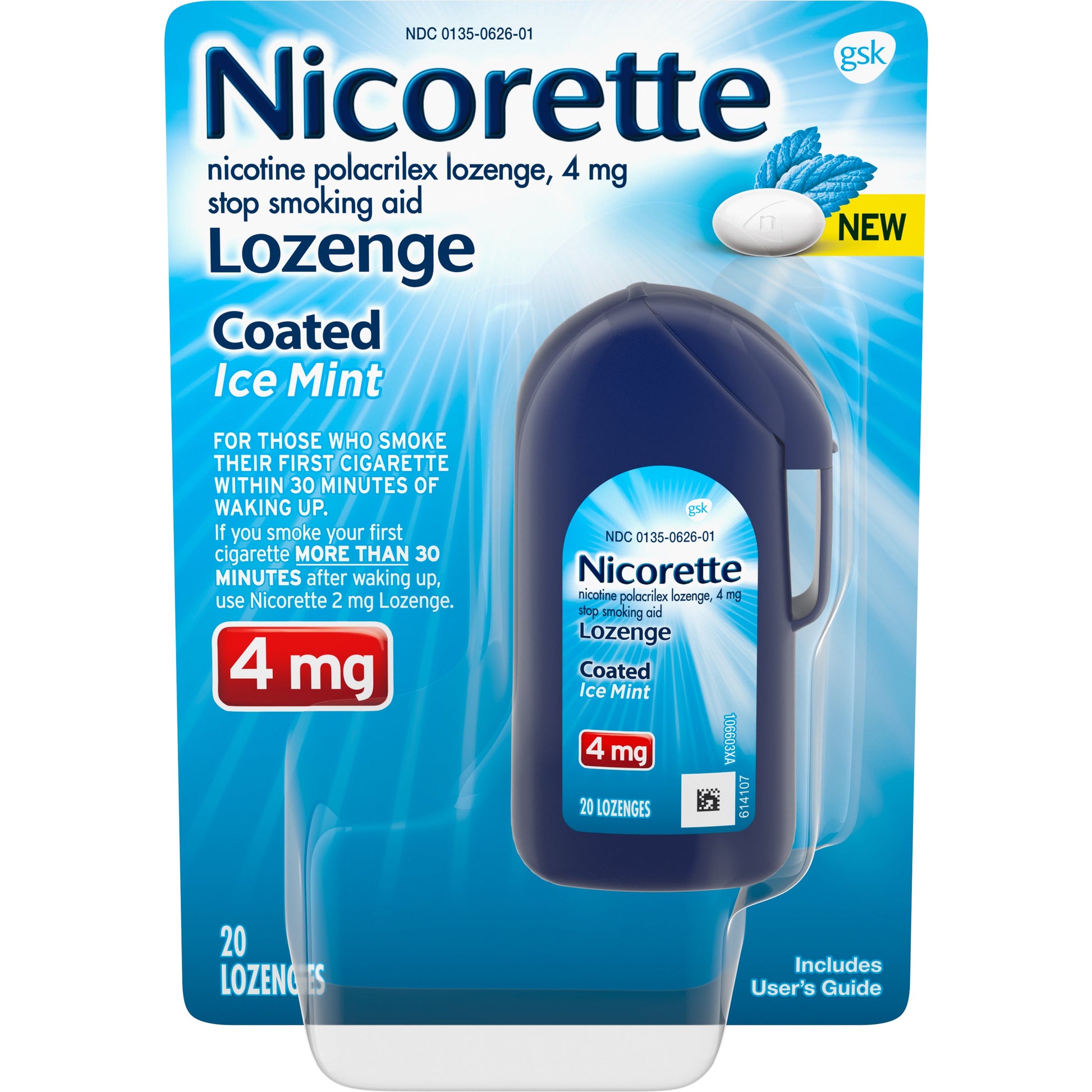 Nicorette Lozenge Lozenges Ice Mint; 20 Each; 6 Per Case - High Mart Wholesale