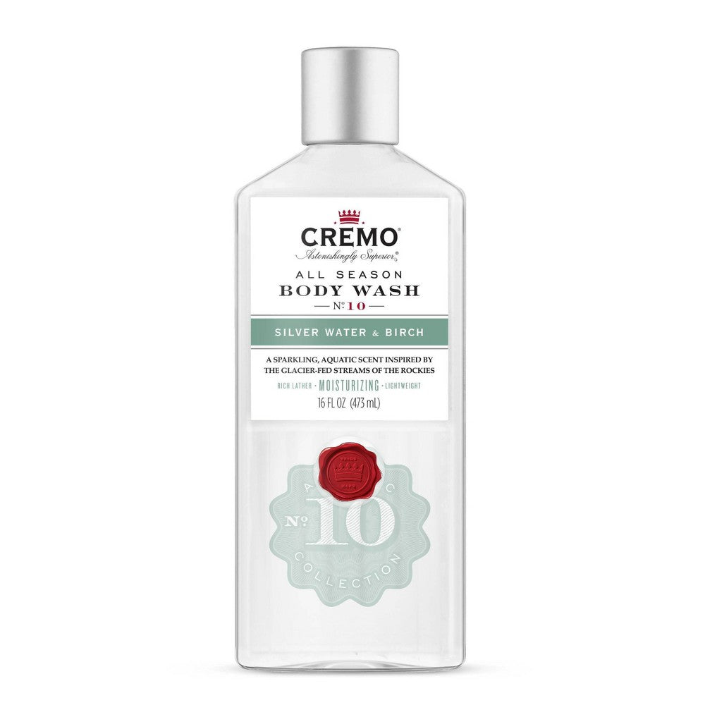 Cremo Body Wash Silver Water & Birch; 16 Ounce; 3 Per Box; 4 Per Case - High Mart Wholesale