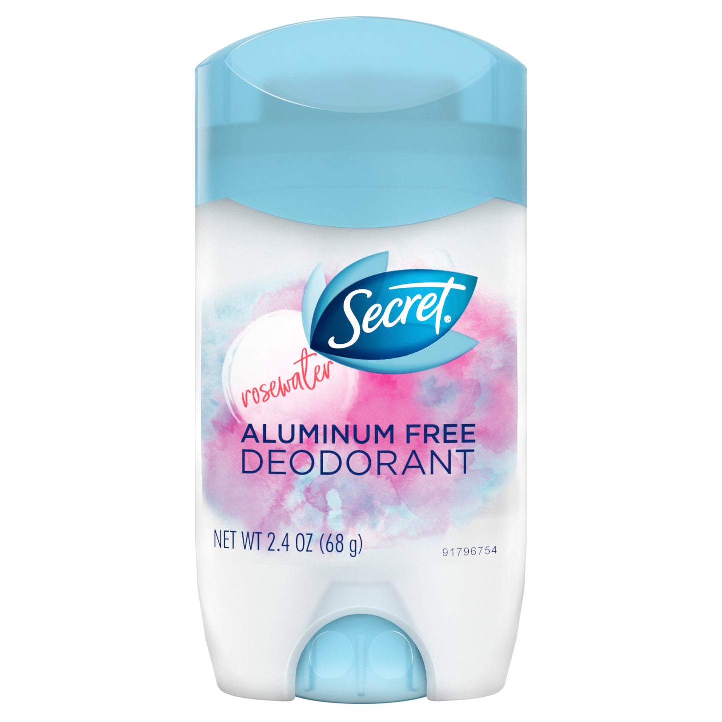 Secret Aluminum Free Rosewater Deodorant; 2.4 Ounce; 3 Per Box; 4 Per Case