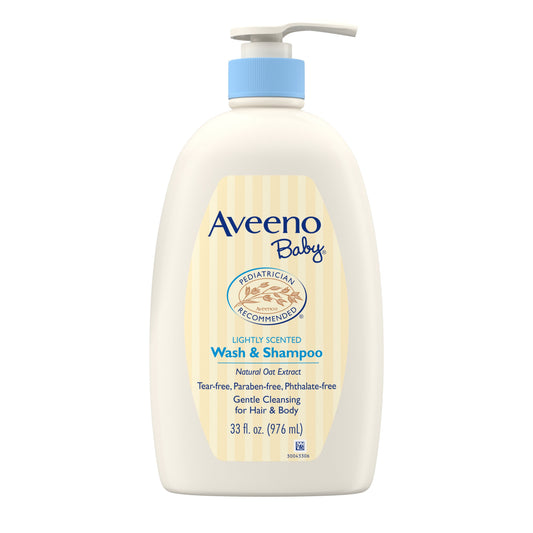 Aveeno Baby Wash & Shampoo; 33 Ounce; 3 Per Box; 2 Per Case - High Mart Wholesale