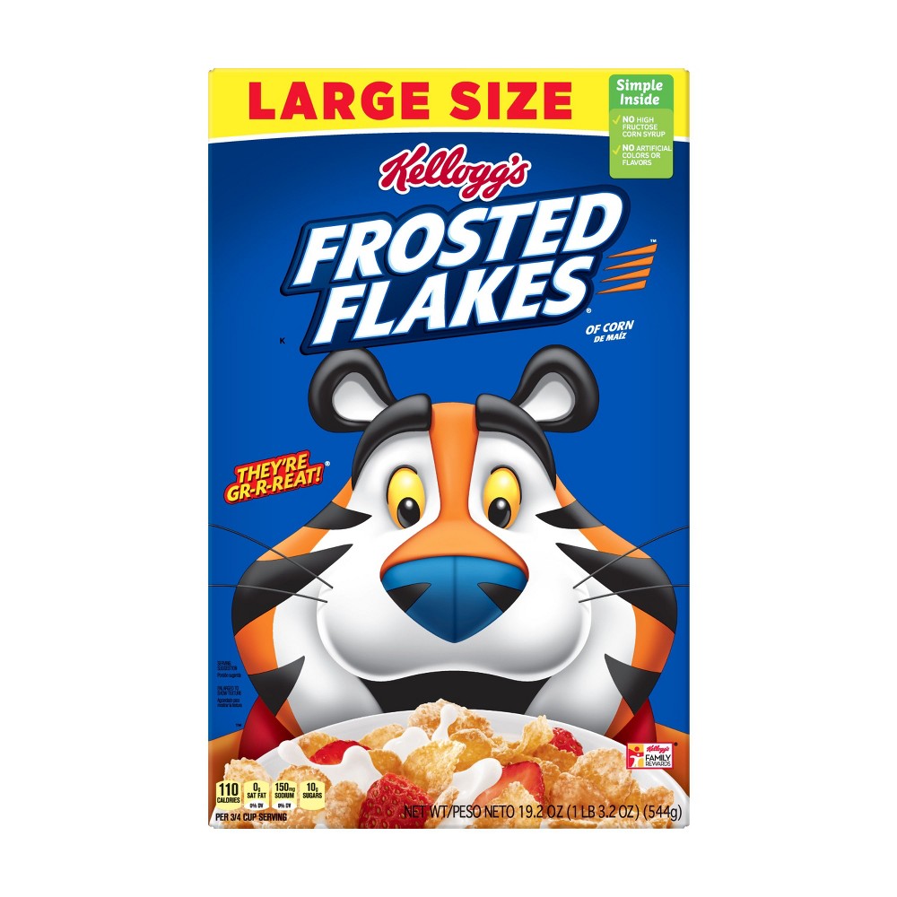 Kellogg's Frosted Flakes Large Size Cereal; 19.2 Ounces; 12 Per Case