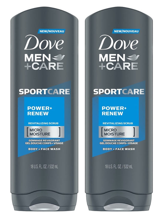 Dove Men+Care Body Wash Power & Renew; 18 Ounce; 4 Per Case