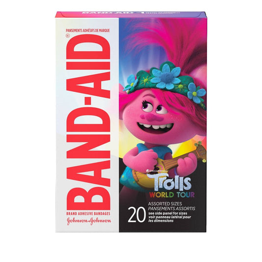 Band Aid Trolls; 20 Count; 6 Per Box; 4 Per Case - High Mart Wholesale