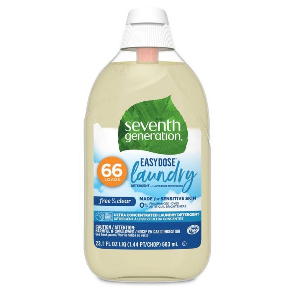 Seventh Generation Liquid Detergent Ultra Concentrated Free & Clear; 23.1 Fluid Ounce; 6 Per Case - High Mart Wholesale