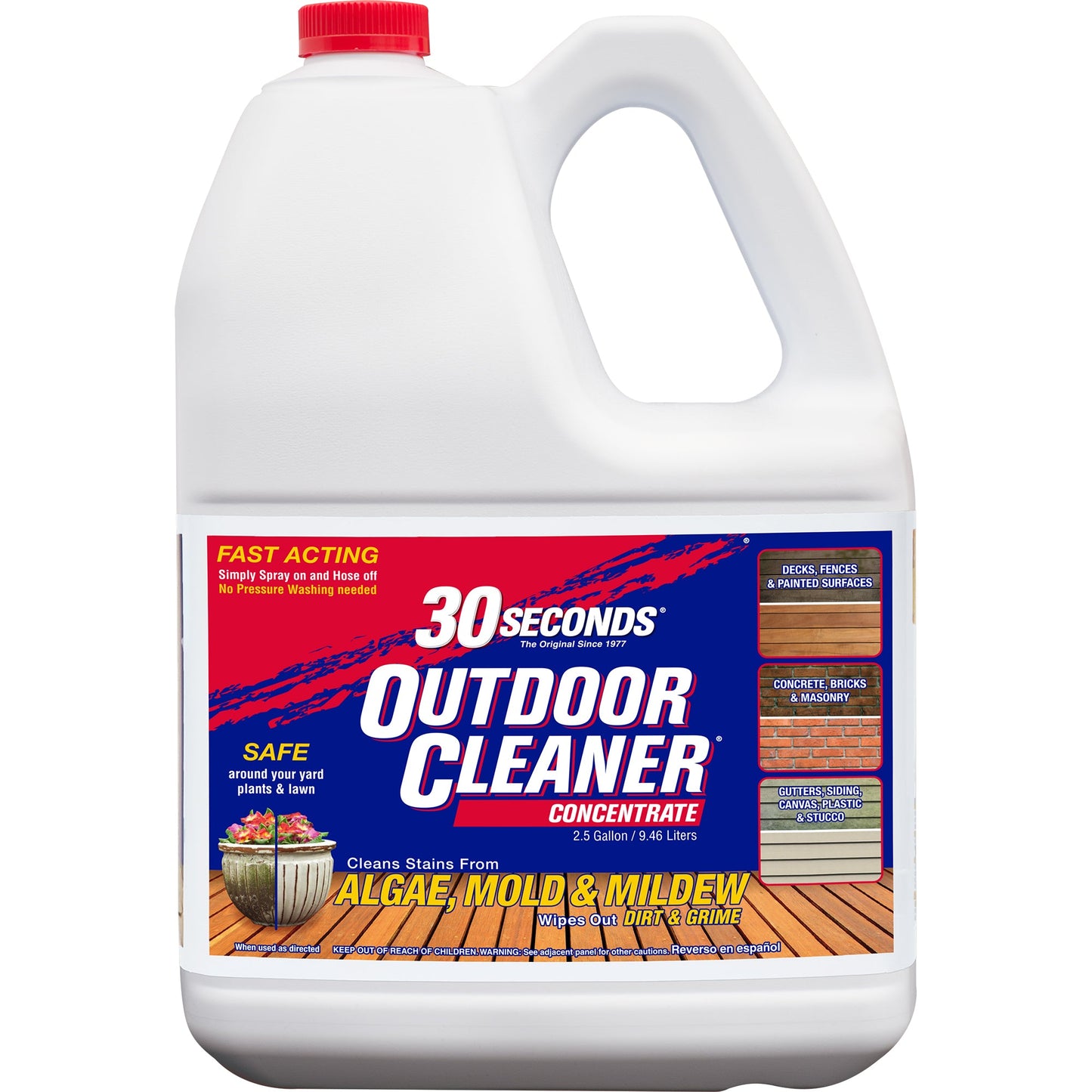 30Seconds Outdoor Cleaner Concentrate; 2.5 Gallon; 2 Per Case