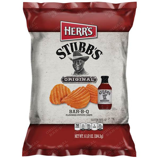 Herr Foods Inc Stubbs Original Bbq Chip; 6.5 Ounce; 12 Per Case - High Mart Wholesale