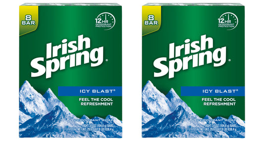 Irish Spring Bar Soap Icy Blast 8 Bar; 3.7 Ounce; 9 Per Case