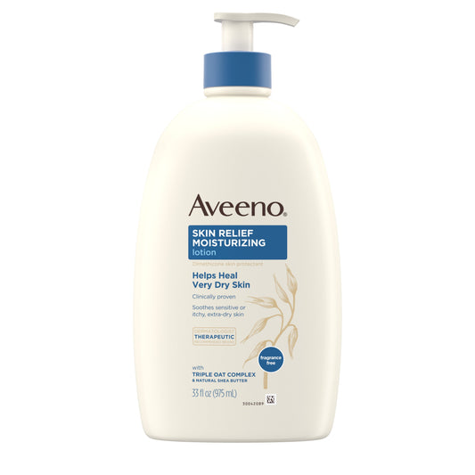 Aveeno Skin Relief 24 Hour Mouisturizer Lotion; 33 Fluid Ounces; 3 Per Box; 2 Per Case - High Mart Wholesale