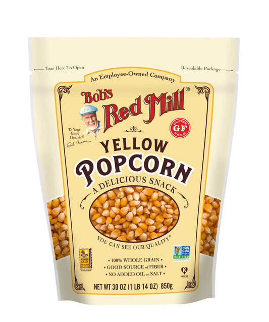 Bob's Red Mill Natural Foods Inc Popcorn Whole Yellow; 30 Ounces; 4 Per Case