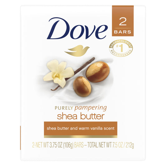 Dove Bar Soap Nourishing Care Shea Butter 4.25 Ounce; 7.5 Ounces; 24 Per Case