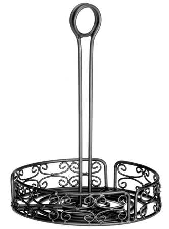 Tablecraft 6.79 Inch Diameter Black Mediterranean Rack; 2 Each; 1 Per Case - High Mart Wholesale