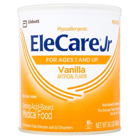 Elecare Junior Hypoallergenic Amino Acid-Based Powder Toddler Formula Can; 14.1 Ounce; 6 Per Case - High Mart Wholesale