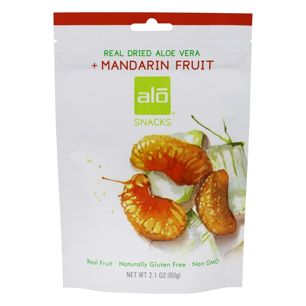 Alo Snacks Dried Aloe Vera & Mandarin Fruit; 2.1 Ounces; 10 Per Case - High Mart Wholesale