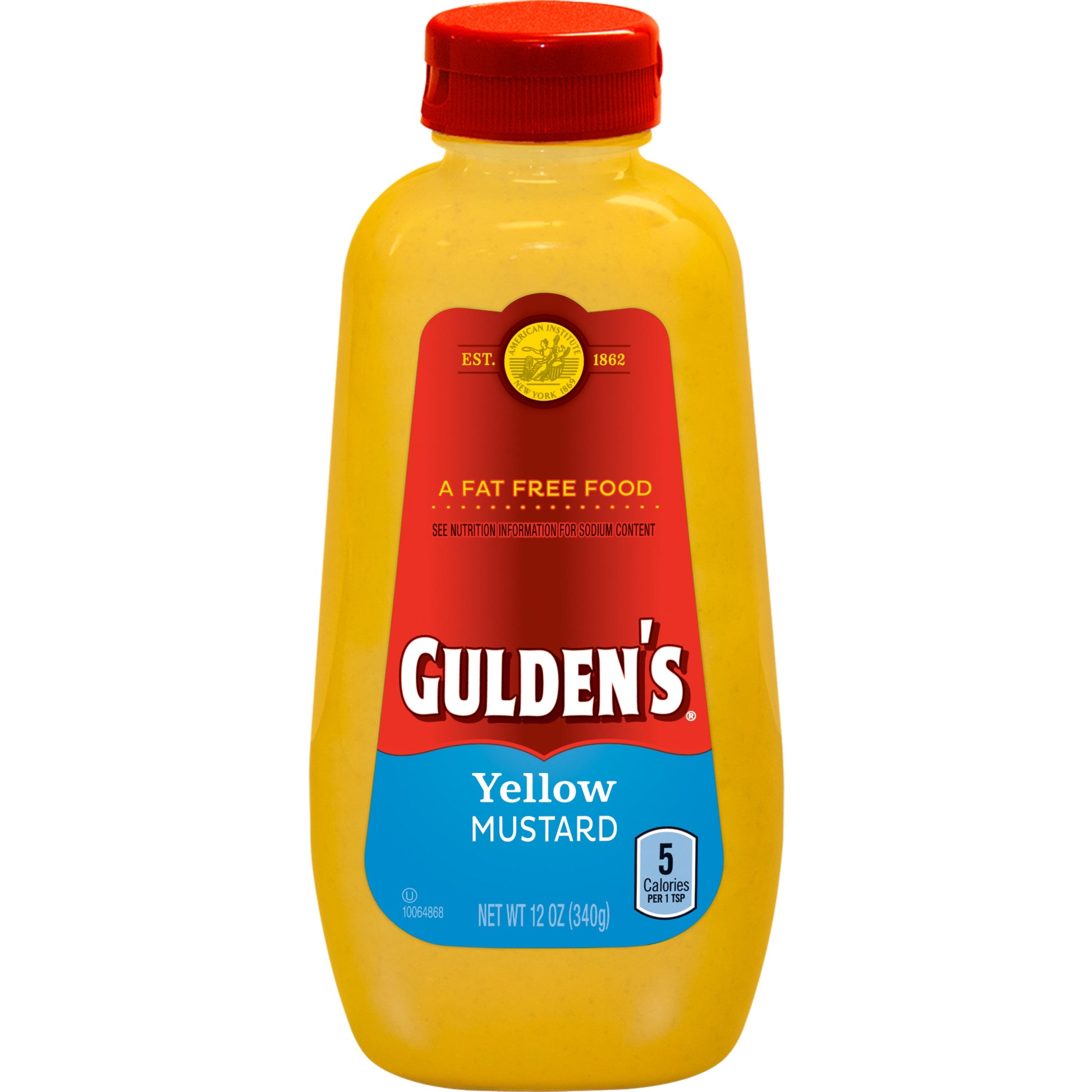 Gulden's Yellow Squeeze Mustard Bottle; 12 Ounce; 12 Per Case - High Mart Wholesale