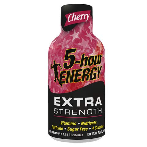 5-Hour Energy Extra Strength Cherry; 1.93 Fluid Ounces; 12 Per Box; 18 Per Case - High Mart Wholesale