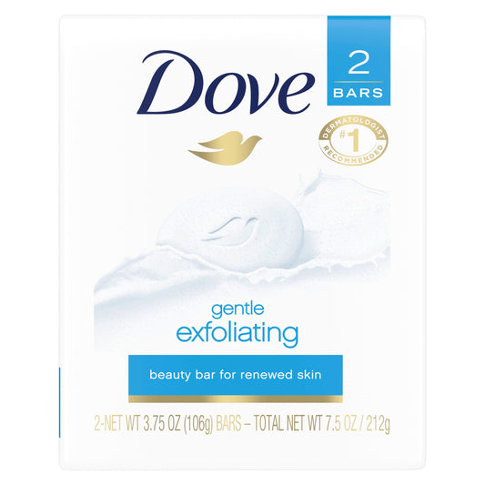 Dove Bar Soap Exfoliating 3.75 Ounce; 7.5 Ounce; 24 Per Case