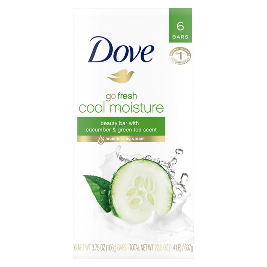 Dove Bar Soap Go Fresh Cool Moisture 4.25 Ounce; 22.5 Ounce; 12 Per Case