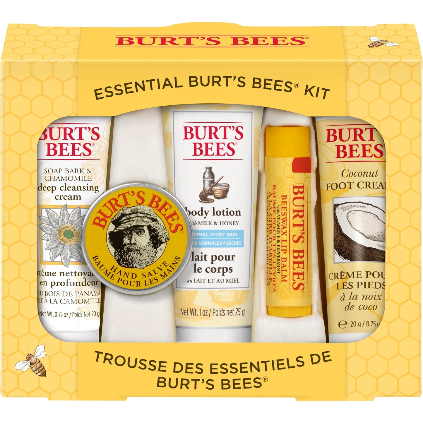 Burt's Bees Essential Kit; 5 Count; 3 Per Box; 4 Per Case - High Mart Wholesale