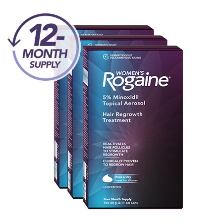 Rogaine Women 5% Foam; 120 Gram; 2 Per Box; 3 Per Case - High Mart Wholesale