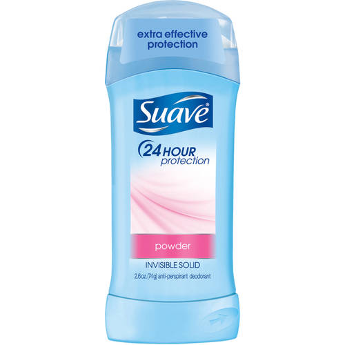 Suave 24 Hour Protection Powder Invisible Solid Antiperspirant Deodorant; 2.6 Ounces; 6 Per Box; 2 Per Case