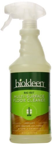 Biokleen Bac-Out Multi-Surface Floor Cleaner Citrus; 32 Fluid Ounces; 6 Per Case - High Mart Wholesale