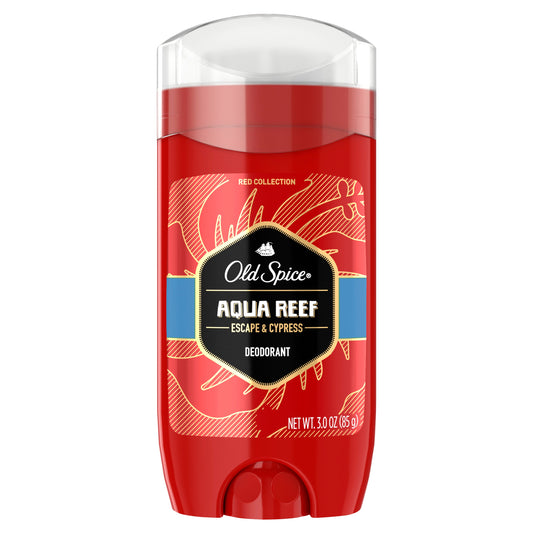 Old Spice Deodorant Red Zone Aqua Reef; 3 Ounce; 3 Per Box; 4 Per Case