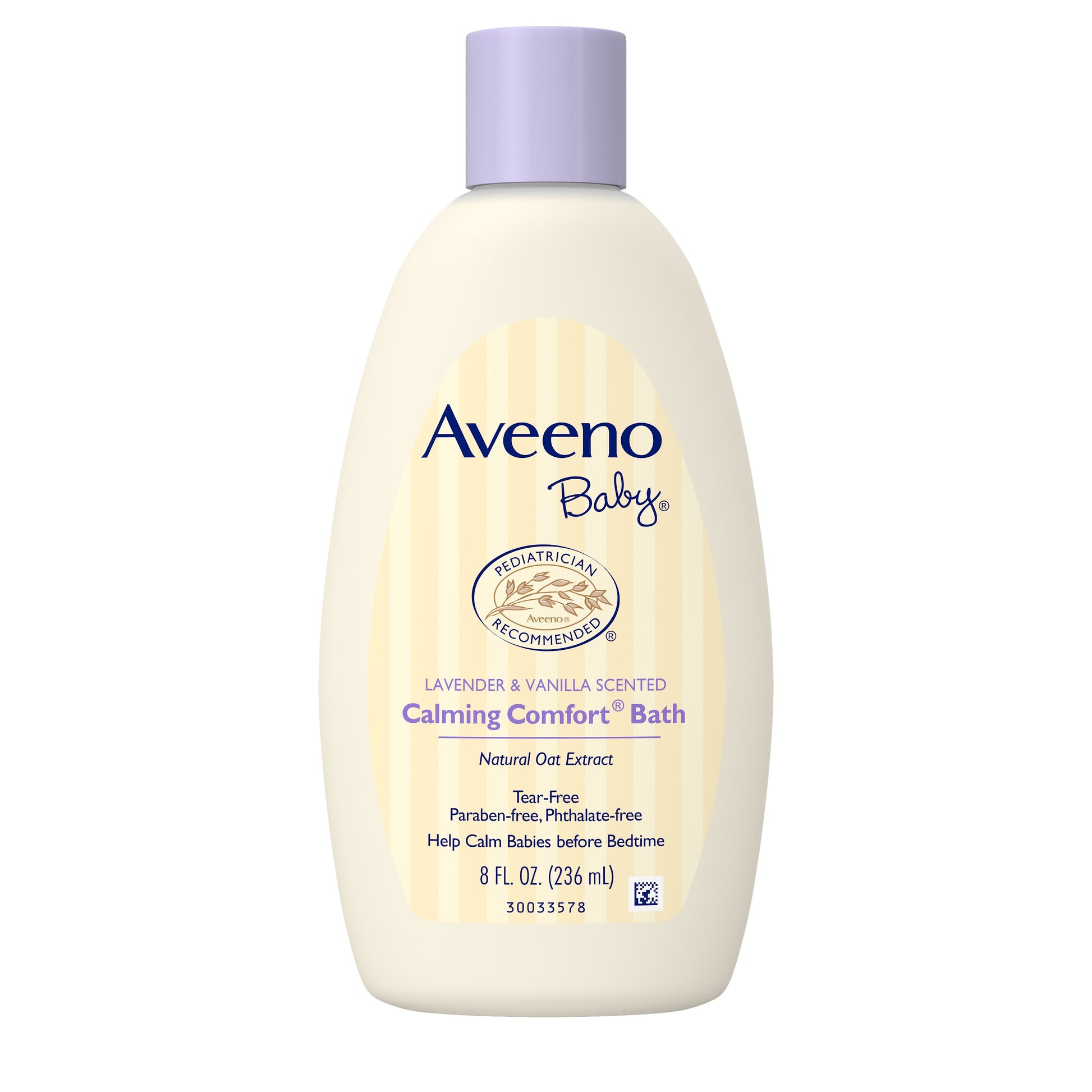 Aveeno Baby Calming Comfort Bath Lavender & Vanilla Scented; 8 Fluid Ounces; 3 Per Box; 8 Per Case - High Mart Wholesale