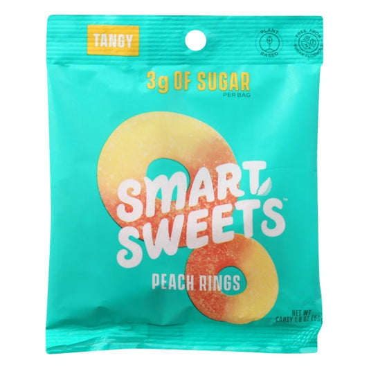 Smartsweets Peach Rings; 1.8 Ounce; 12 Per Box; 6 Per Case - High Mart Wholesale