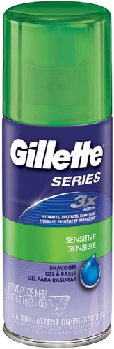 Gillette Shave Gel Sensitive Skin; 2.5 Ounce; 6 Per Box; 4 Per Case - High Mart Wholesale