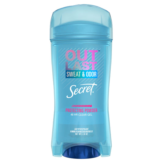 Secret Outlast Clear Gel Antiperspirant/Deodorant; 2.6 Ounce; 6 Per Box; 2 Per Case